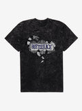 Beetlejuice Sandworm Logo Mineral Wash T-Shirt | Trending Graphic Tee For Fans