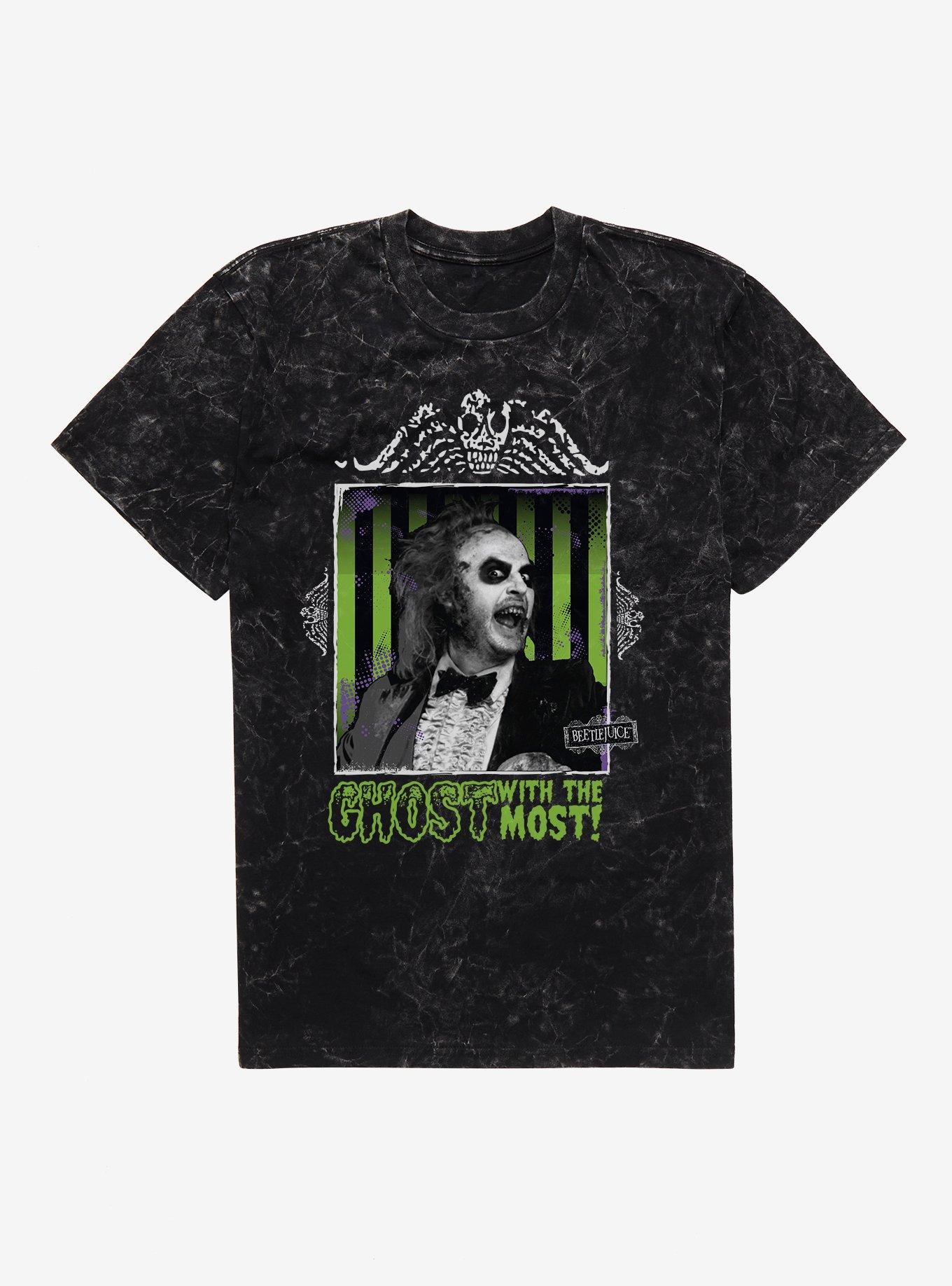 Beetlejuice Ghost With The Most Mineral Wash T-Shirt | Trending Graphic Tee For Fans