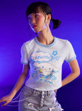 Cinnamoroll Starry Cloud Girls Ringer Baby T-Shirt | Trending Graphic Tee For Fans