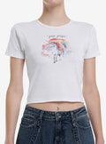 Gay Gasp Unicorn Crop T-Shirt | Trending Graphic Tee For Fans