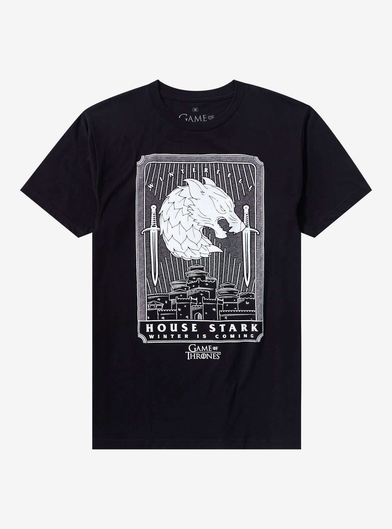 Game Of Thrones House Stark Tarot Card T-Shirt | Trending Graphic Tee For Fans