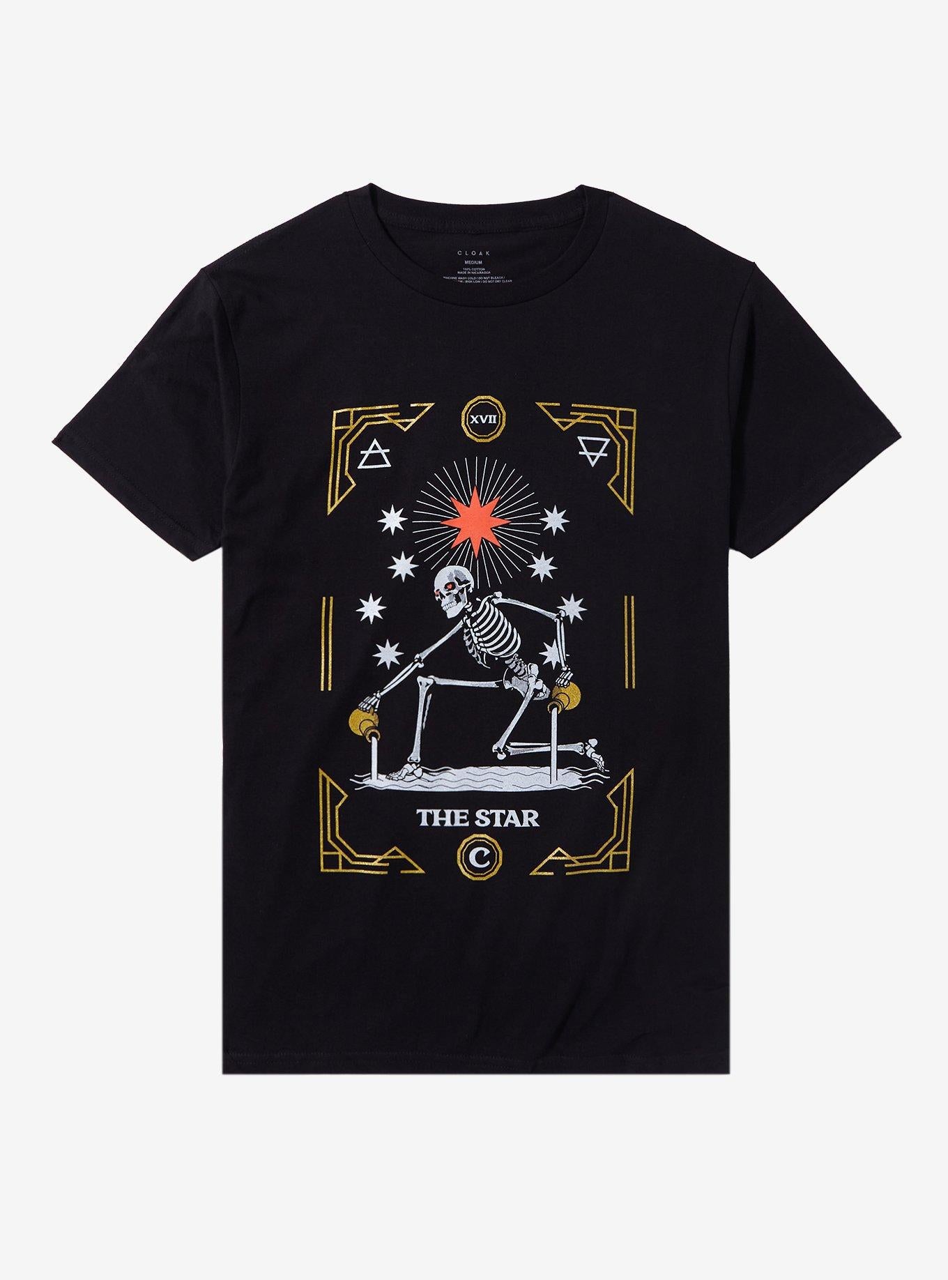 Cloak Tarot Star Glitter T-Shirt | Trending Graphic Tee For Fans