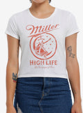 Miller High Life Logo Girls Baby T-Shirt | Trending Graphic Tee For Fans