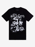 Alice In Chains Eyes Boyfriend Fit Girls T-Shirt | Trending Graphic Tee For Fans