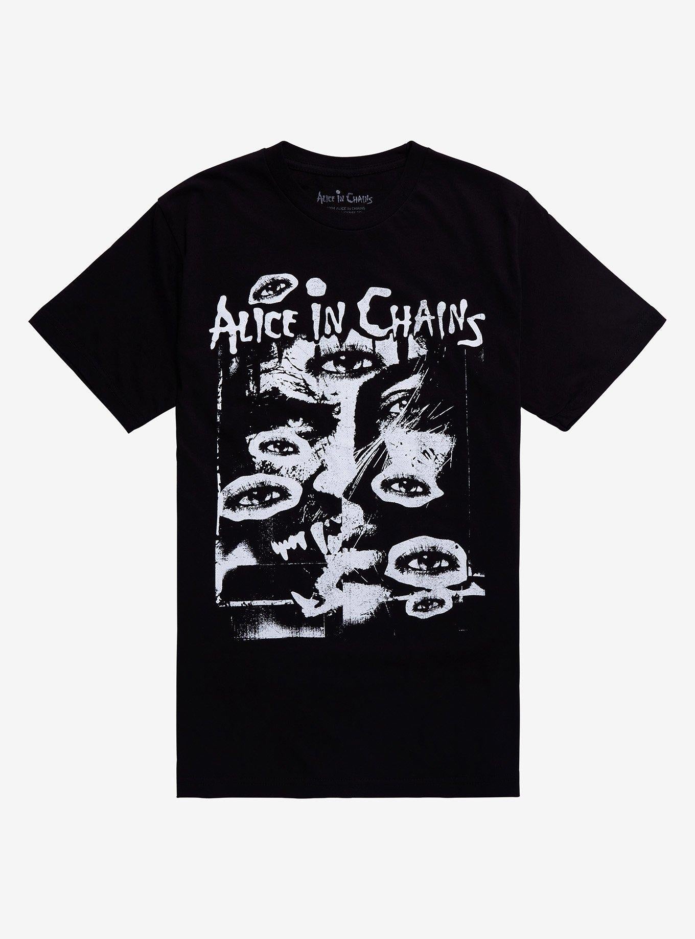 Alice In Chains Eyes Boyfriend Fit Girls T-Shirt | Trending Graphic Tee For Fans