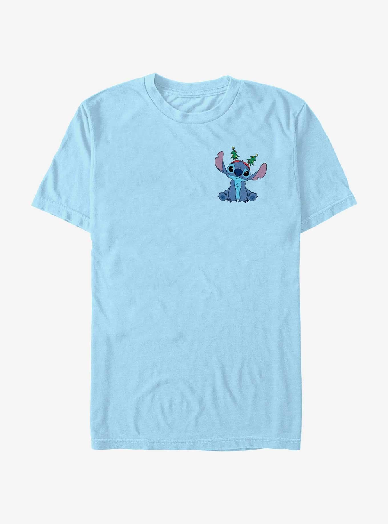 Disney Lilo & Stitch With Tree Ears Pocket T-Shirt | Trending Graphic Tee For Fans