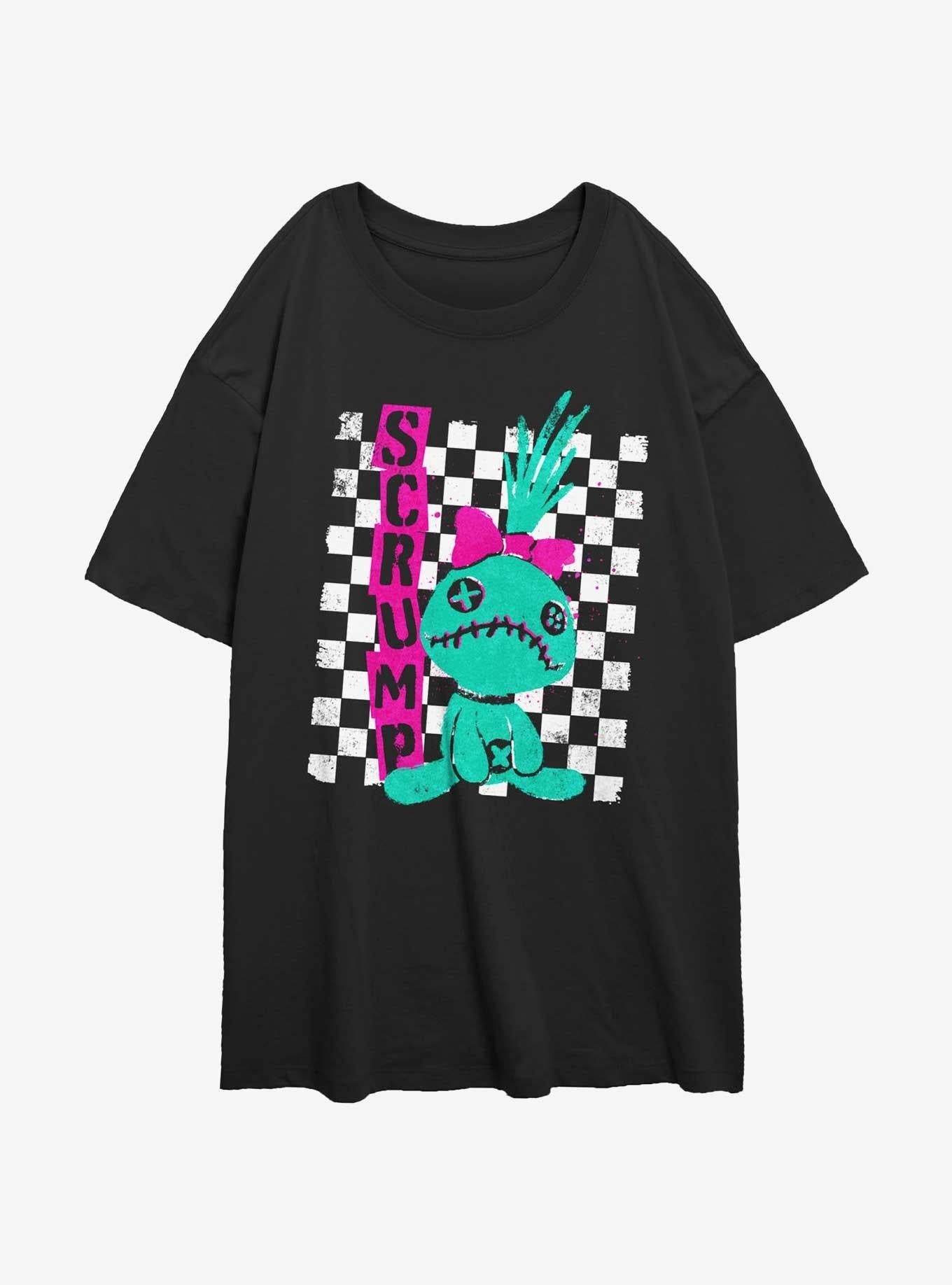 Disney Lilo & Stitch Punk Scrump Girls Oversized T-Shirt | Trending Graphic Tee For Fans