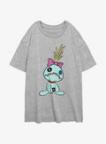 Disney Lilo & Stitch Scrump Pose Girls Oversized T-Shirt | Trending Graphic Tee For Fans