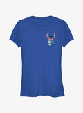 Disney Lilo & Stitch With Scrump Pocket Girls T-Shirt | Trending Graphic Tee For Fans