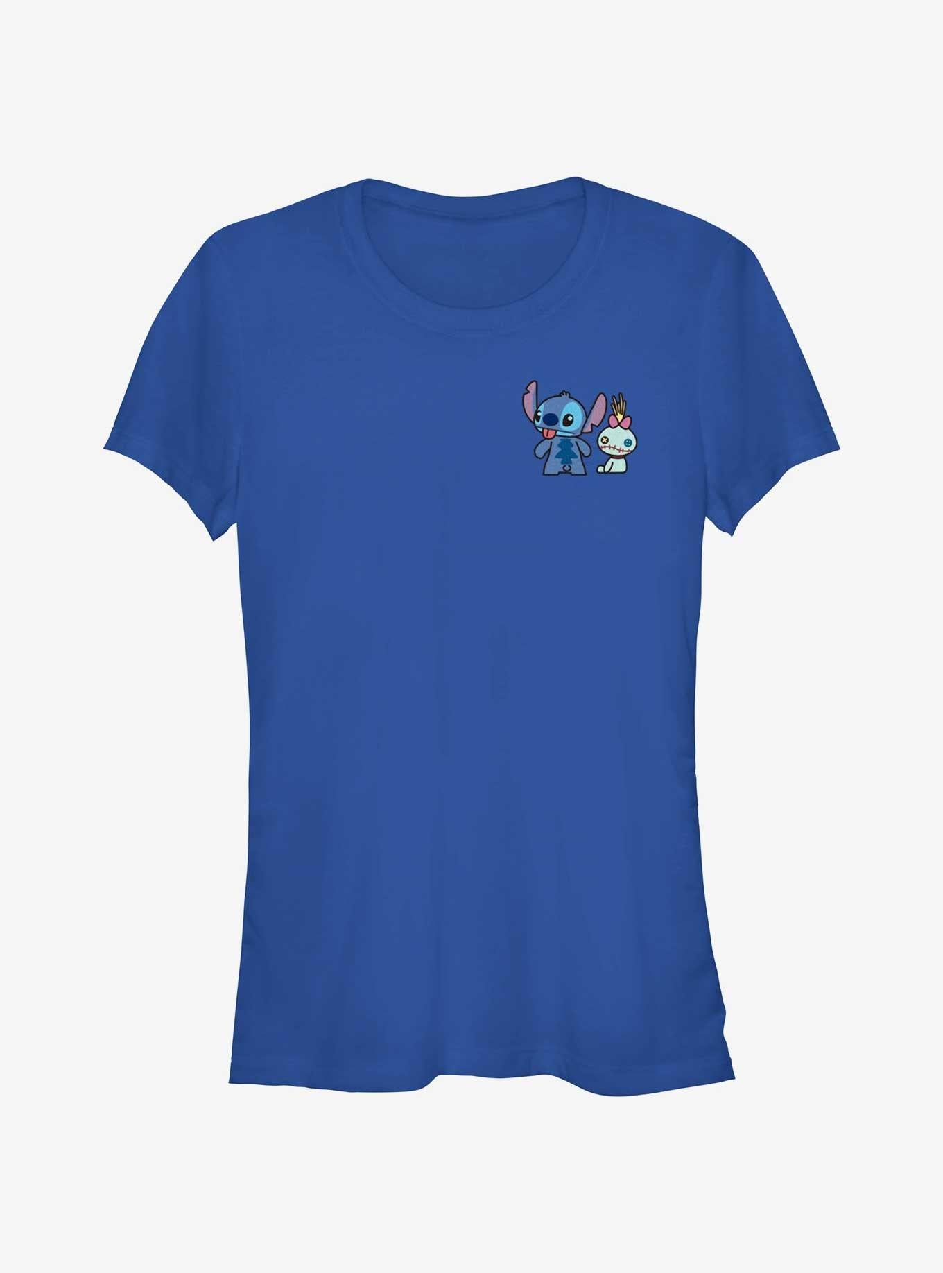 Disney Lilo & Stitch And Lilttle Scrump Pocket Girls T-Shirt | Trending Graphic Tee For Fans