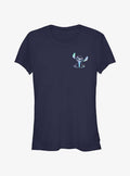 Disney Lilo & Stitch Holographic Stitch Pocket Girls T-Shirt | Trending Graphic Tee For Fans
