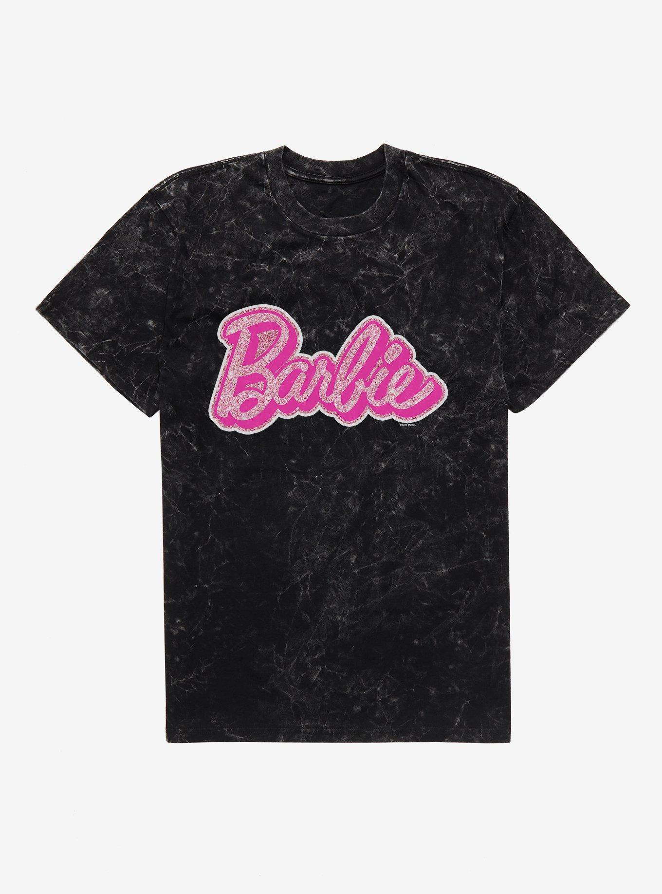 Barbie Glam Logo Mineral Wash T-Shirt | Trending Graphic Tee For Fans