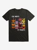 Five Nights At Freddy's Character Panels T-Shirt | Trending Graphic Tee For Fans