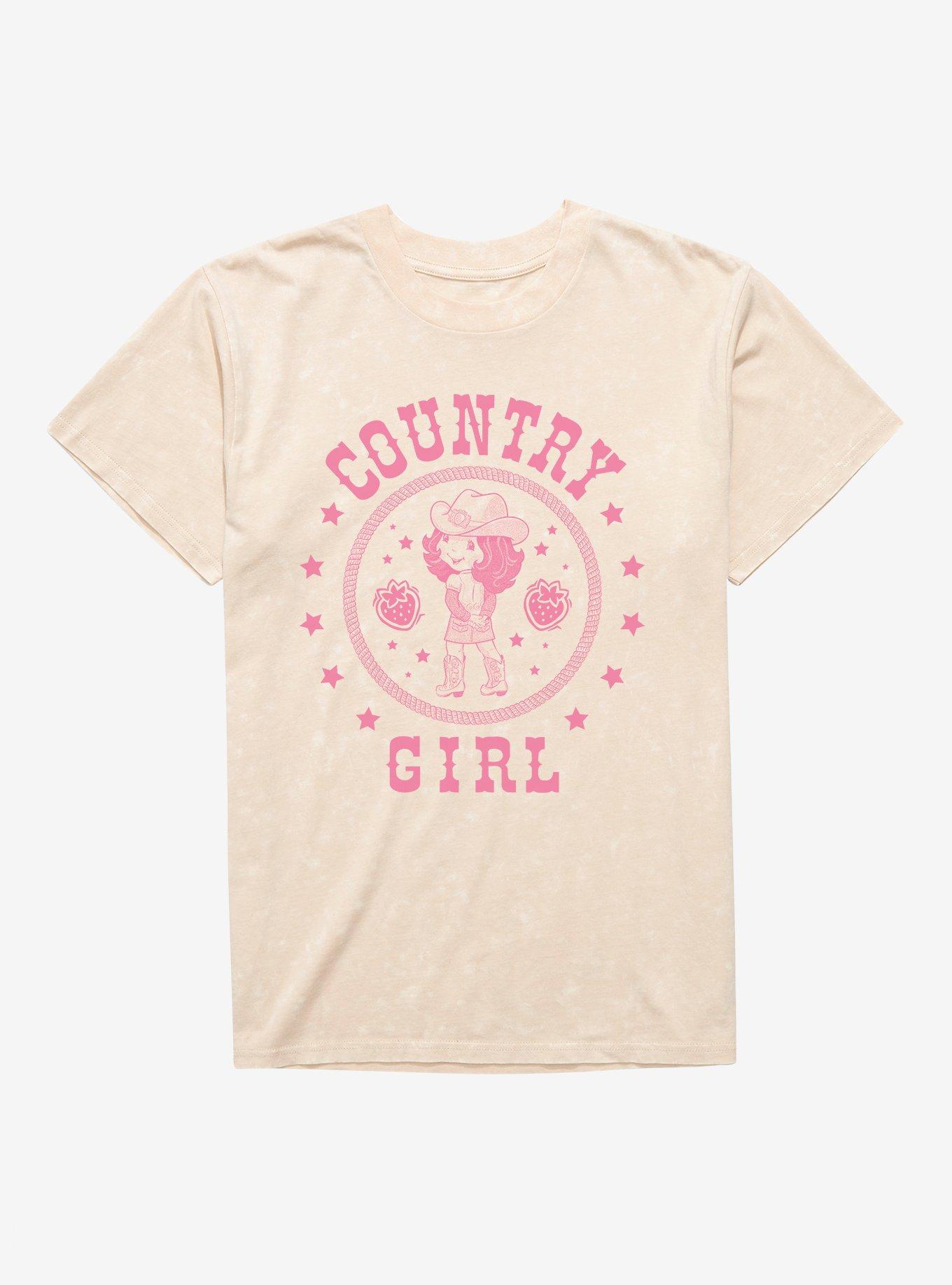 Strawberry Shortcake Country Girl Mineral Wash T-Shirt | Trending Graphic Tee For Fans