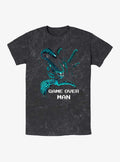 Alien Game Over Man Pixel Mineral Wash T-Shirt | Trending Graphic Tee For Fans