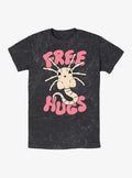 Alien Free Hugs Mineral Wash T-Shirt | Trending Graphic Tee For Fans