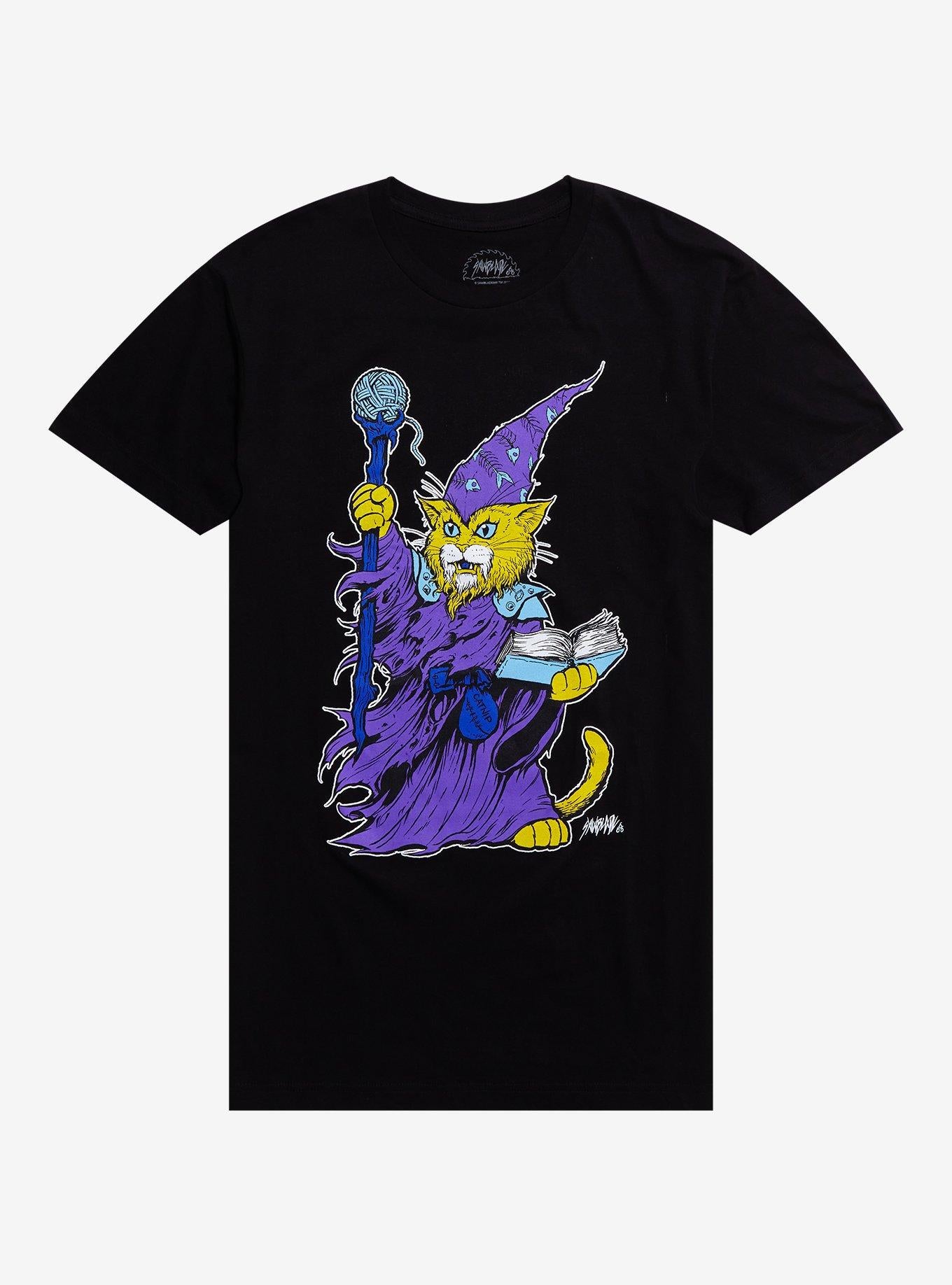 Wizard Cat By Sawblade 666 T-Shirt | Trending Graphic Tee For Fans