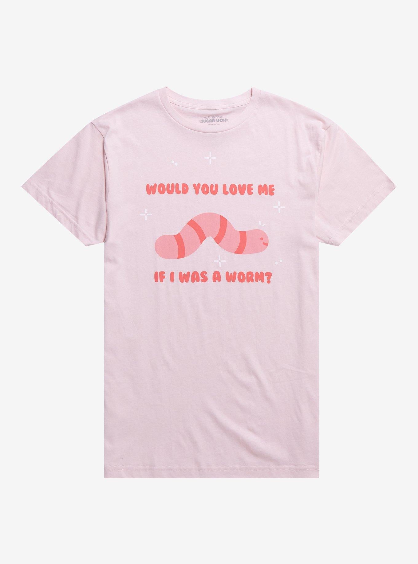 Love Me As A Worm By Sugar Lich T-Shirt | Trending Graphic Tee For Fans