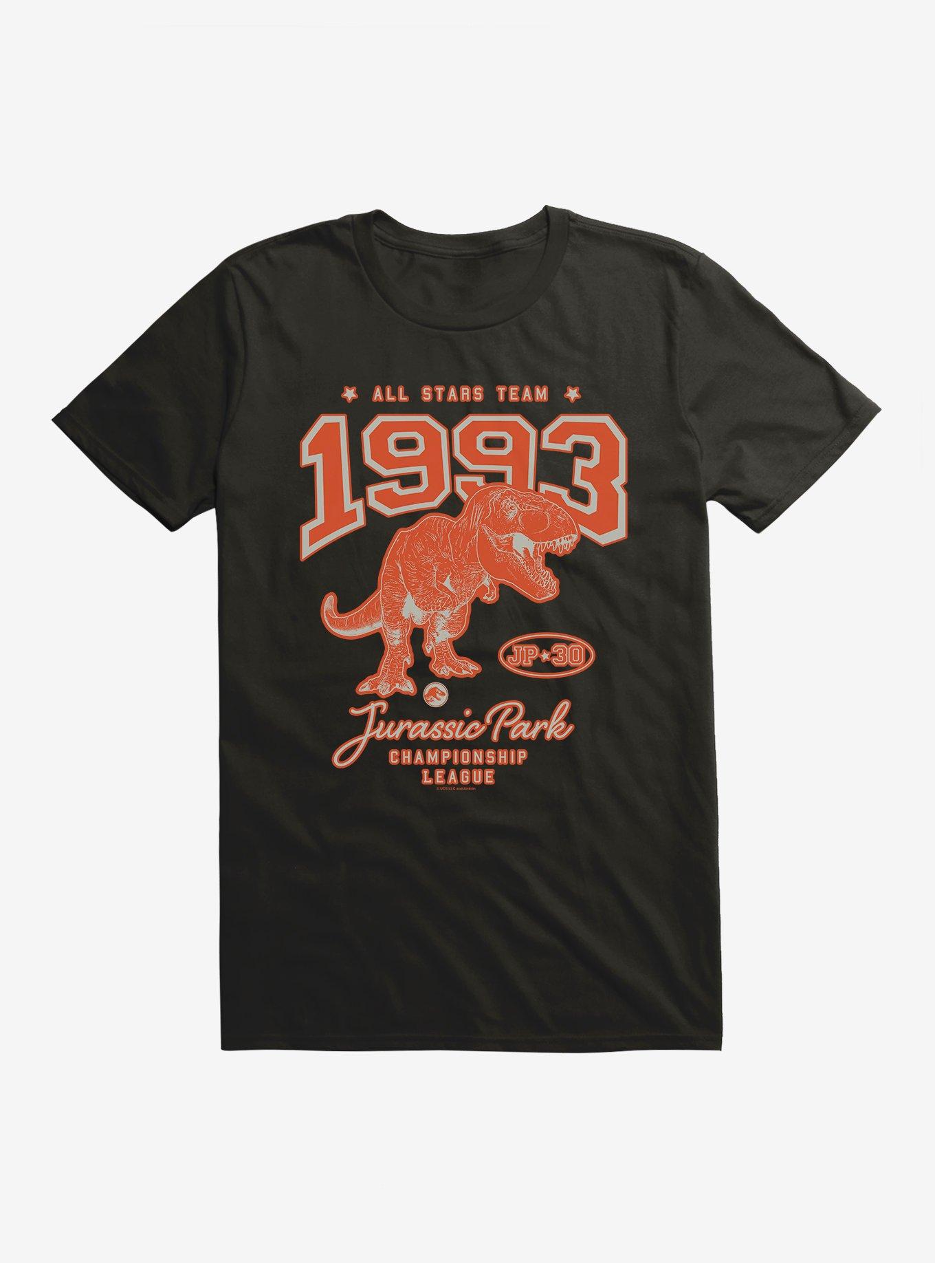 Jurassic Park Championship League 1993 T-Shirt | Trending Graphic Tee For Fans
