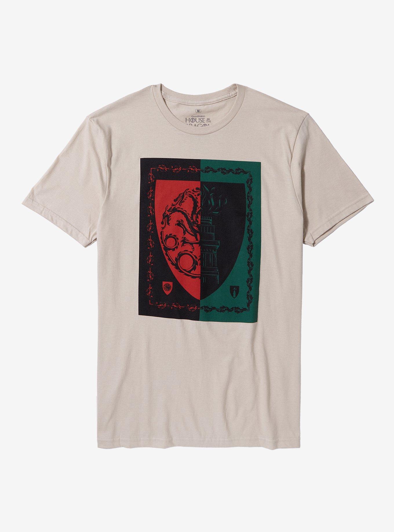 House Of The Dragon Targaryen Hightower Split T-Shirt | Trending Graphic Tee For Fans