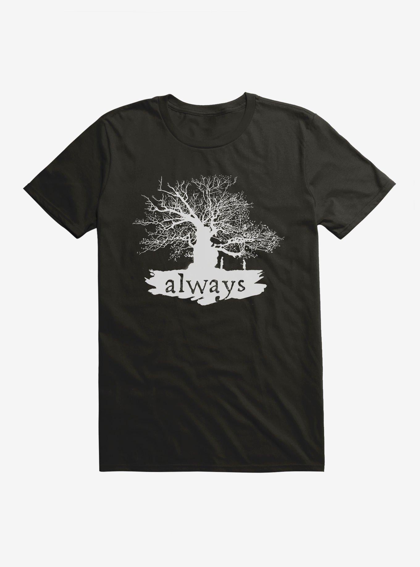 Harry Potter Always Tree Black T-Shirt | Trending Graphic Tee For Fans