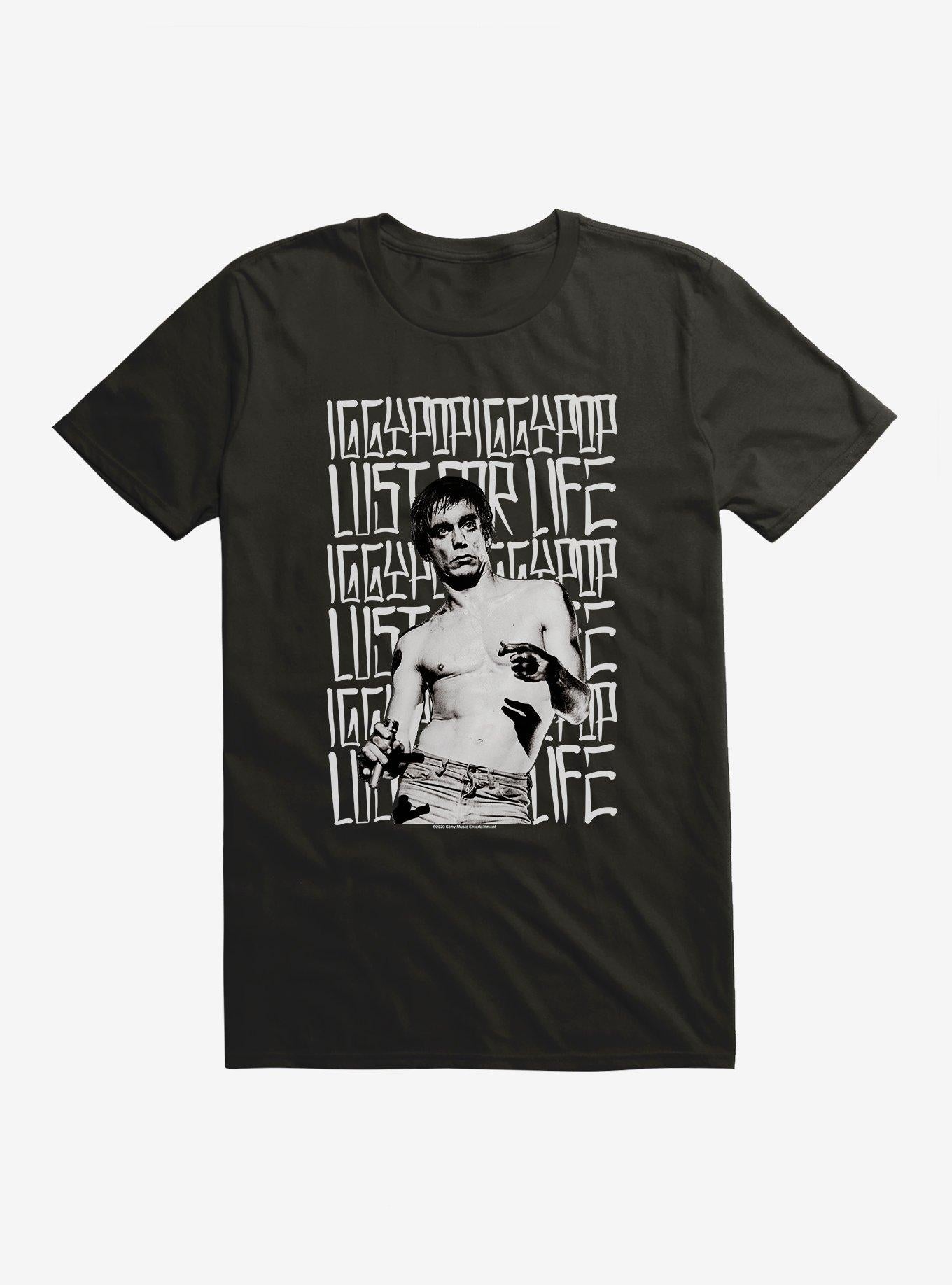 Iggy Pop Lust Font T-Shirt | Trending Graphic Tee For Fans
