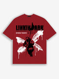 Linkin Park Hybrid Theory Boyfriend Fit Girls T-Shirt | Trending Graphic Tee For Fans
