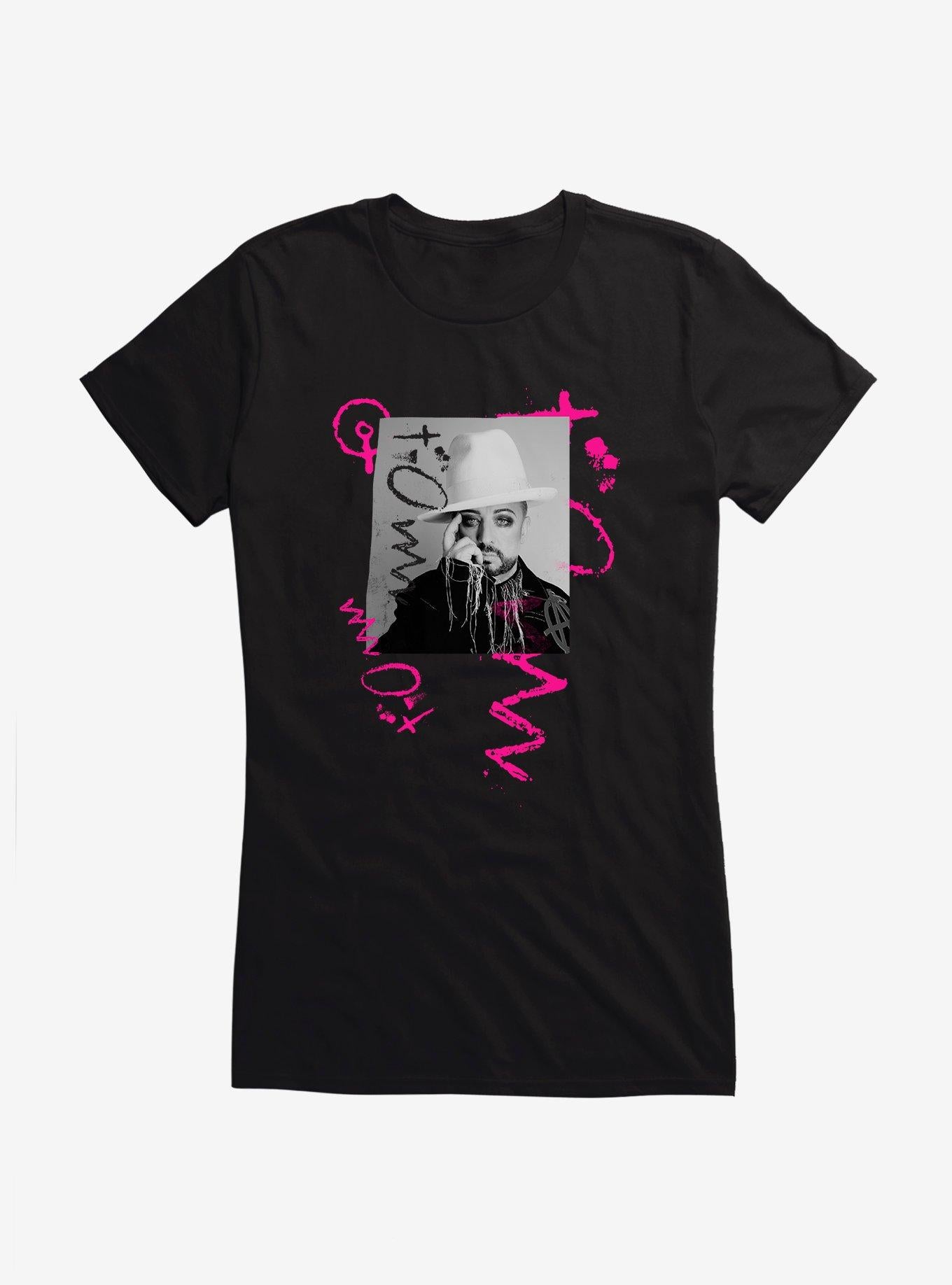 Boy George & Culture Club Hat Picture Girls T-Shirt | Trending Graphic Tee For Fans