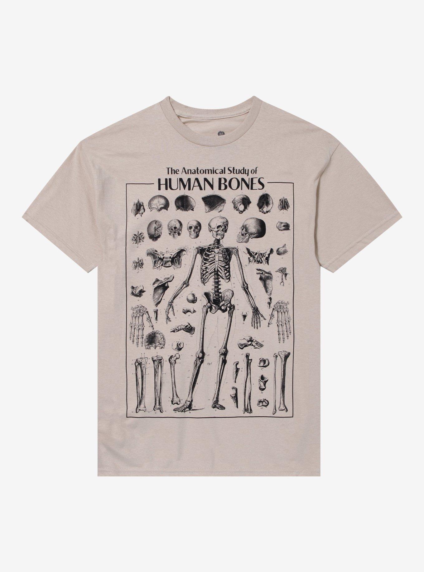 Human Bones Anatomy Chart By Goodie Two Sleeves T-Shirt | Trending Graphic Tee For Fans