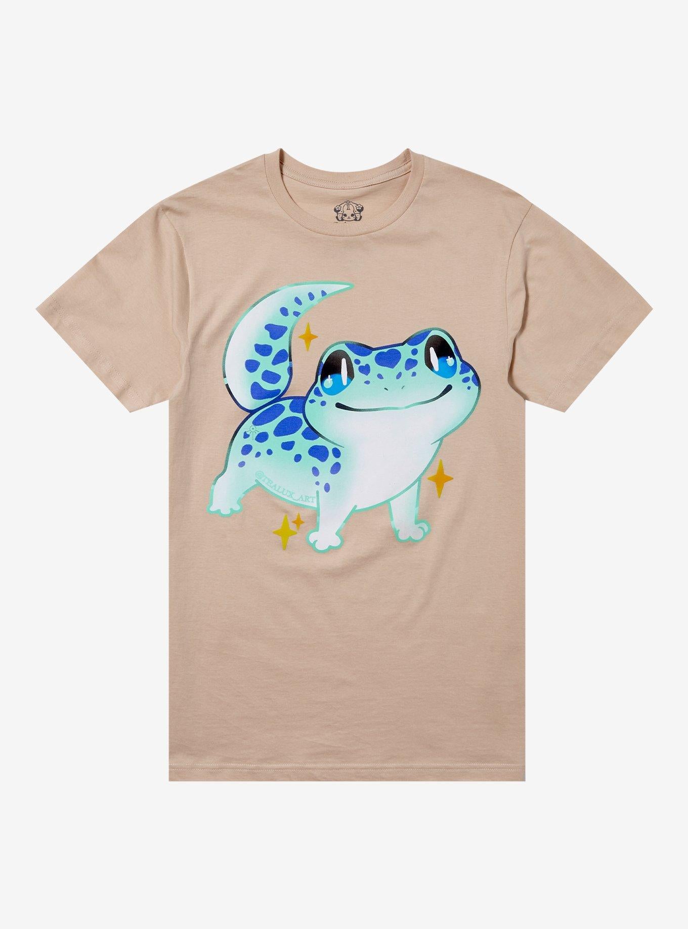 Blue Gecko Star By Tealux Art T-Shirt | Trending Graphic Tee For Fans