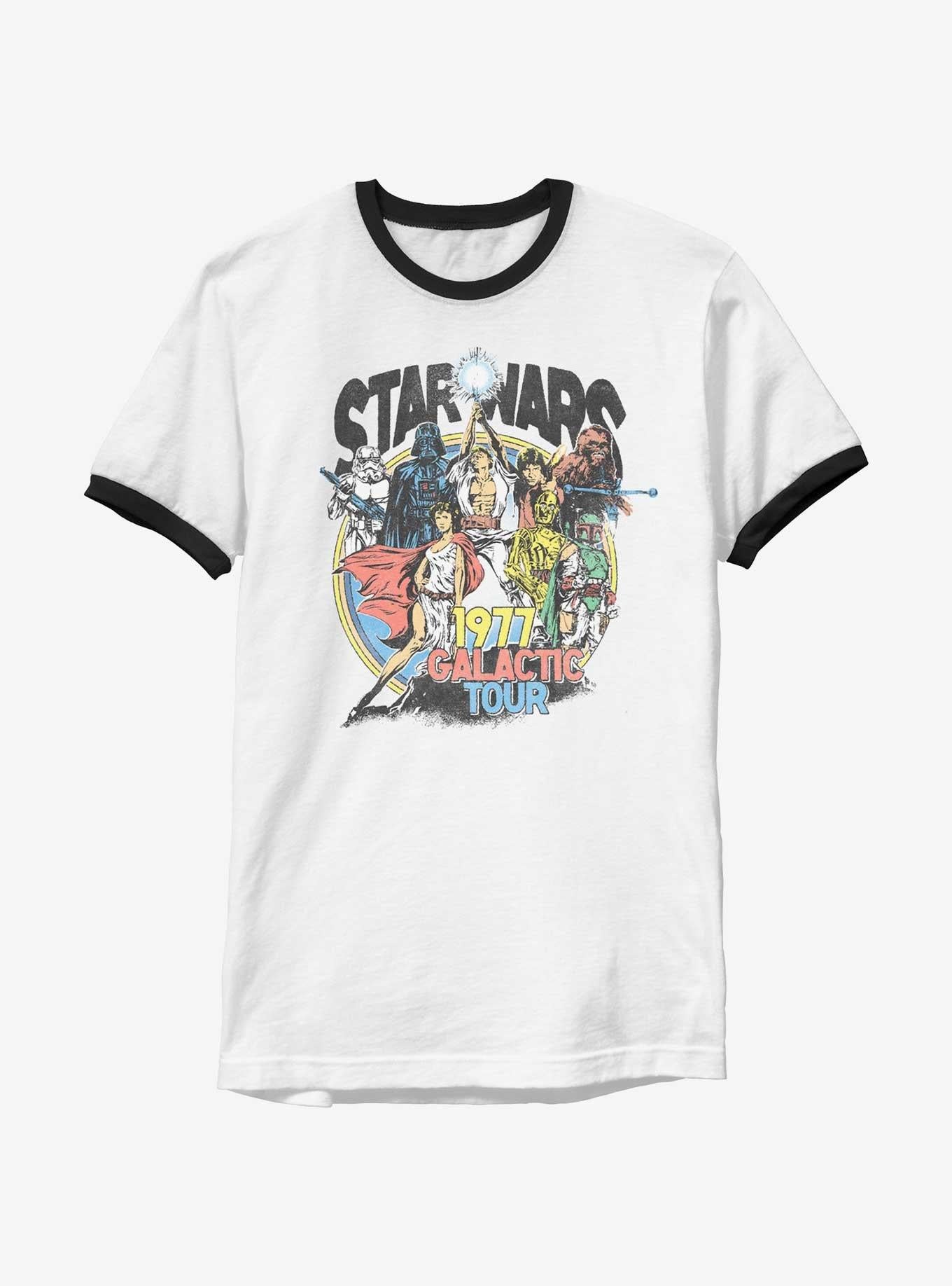Star Wars 1977 Galactic Tour Vintage Ringer T-Shirt | Trending Graphic Tee For Fans