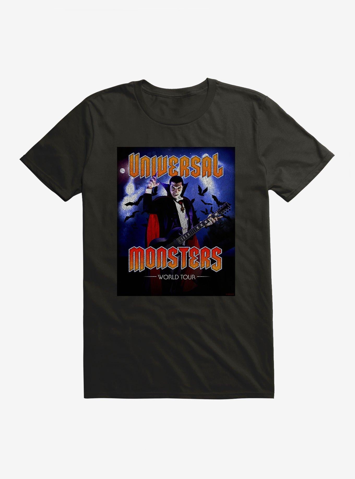 Universal Monsters Dracula World Tour T-Shirt | Trending Graphic Tee For Fans
