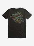 Teenage Mutant Ninja Turtles Neon Chalk Making Faces T-Shirt | Trending Graphic Tee For Fans