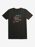 Teenage Mutant Ninja Turtles Neon Chalk Group Bandanas T-Shirt | Trending Graphic Tee For Fans