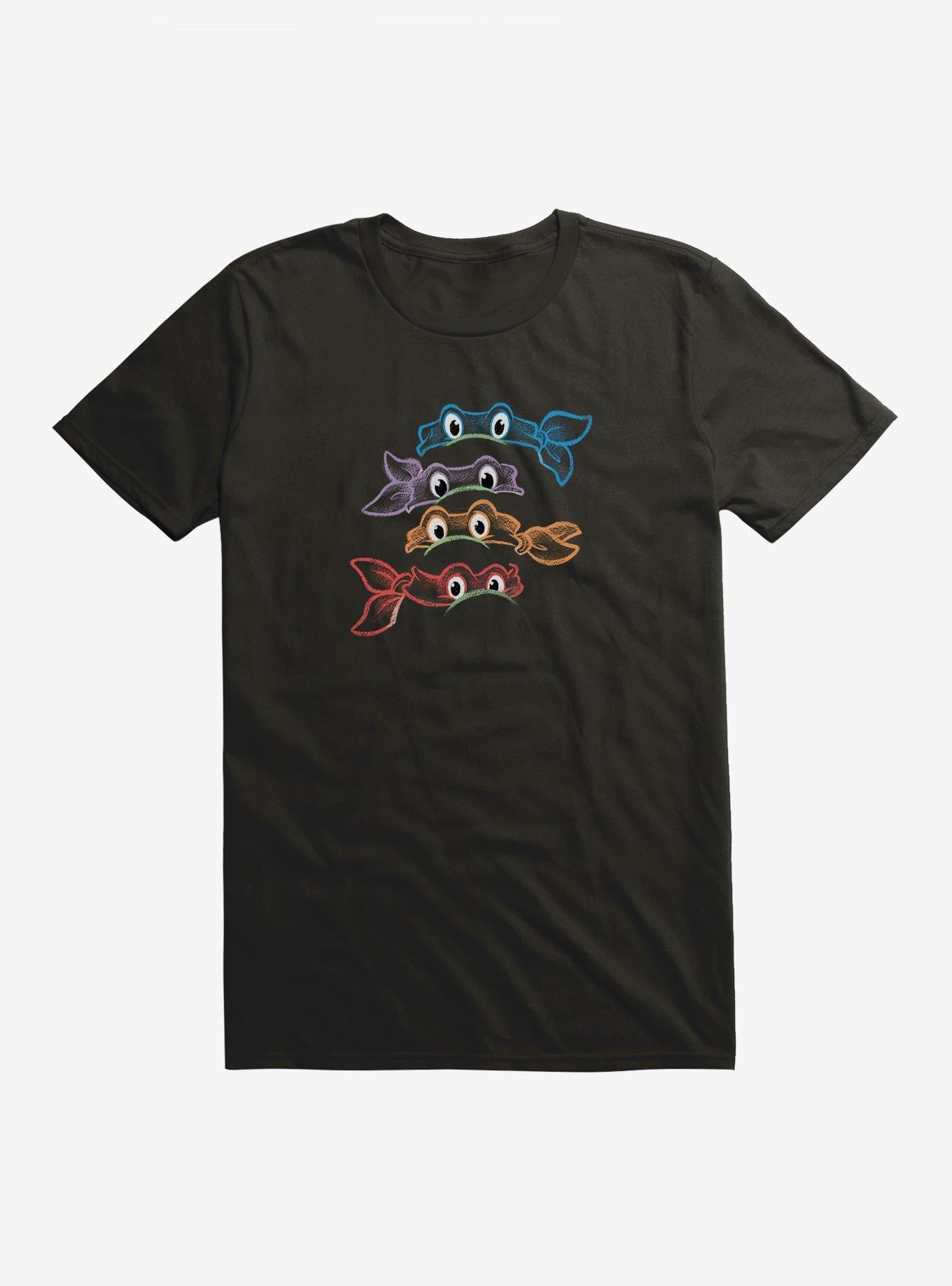 Teenage Mutant Ninja Turtles Neon Chalk Group Bandanas T-Shirt | Trending Graphic Tee For Fans