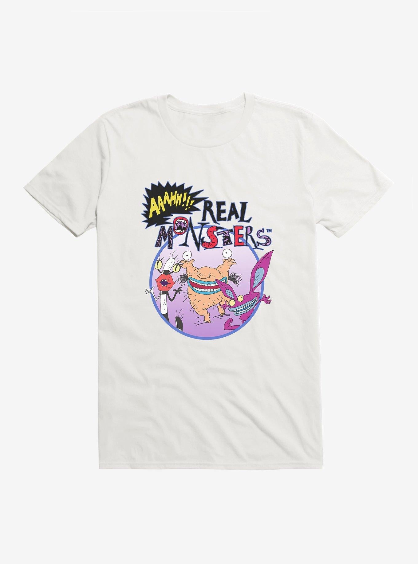 Aaahh!!! Real Monsters Group Circle Frame T-Shirt | Trending Graphic Tee For Fans