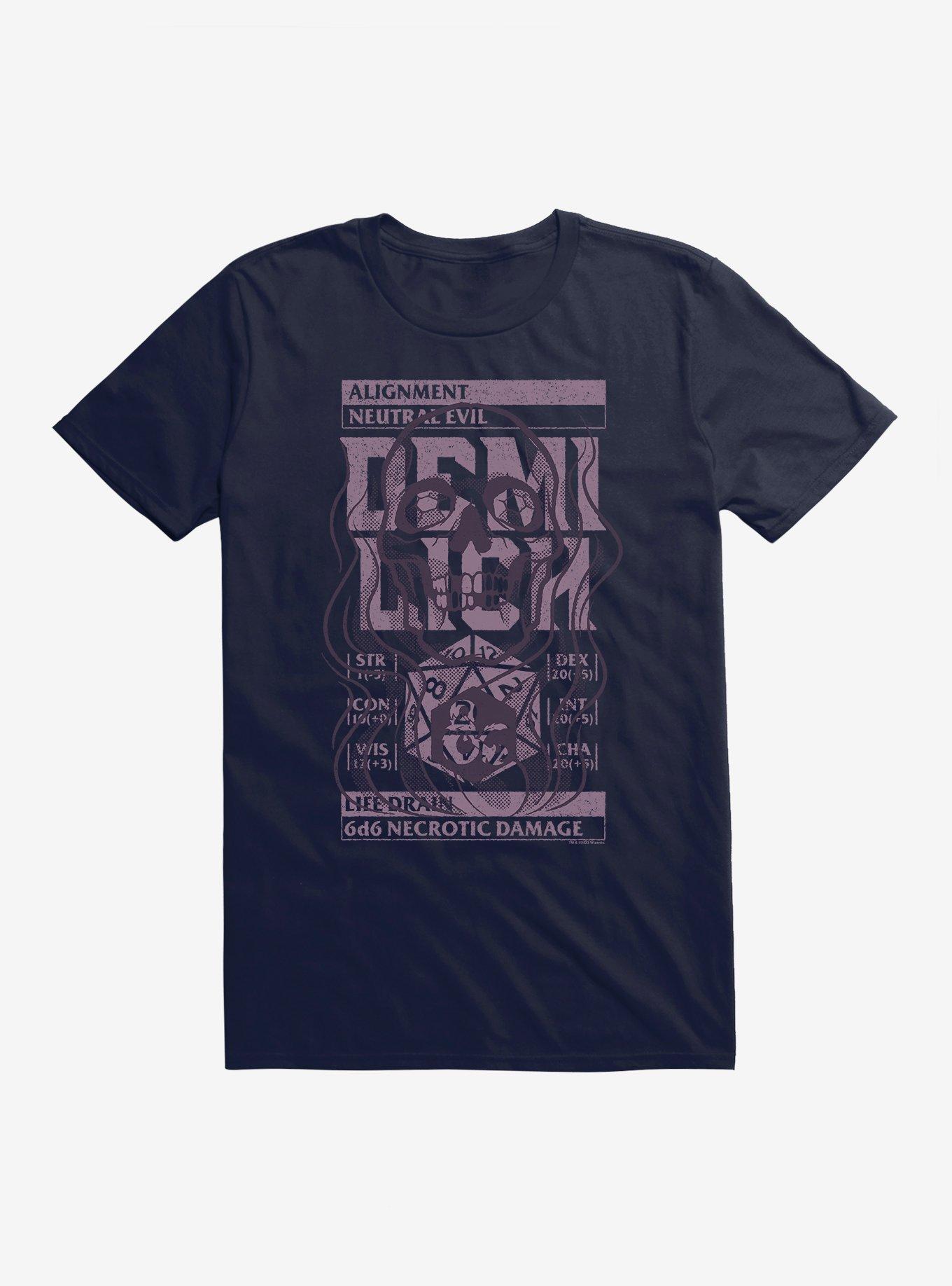 Dungeons And Dragons Life Drain Retro Competition Cards T-Shirt | Trending Graphic Tee For Fans