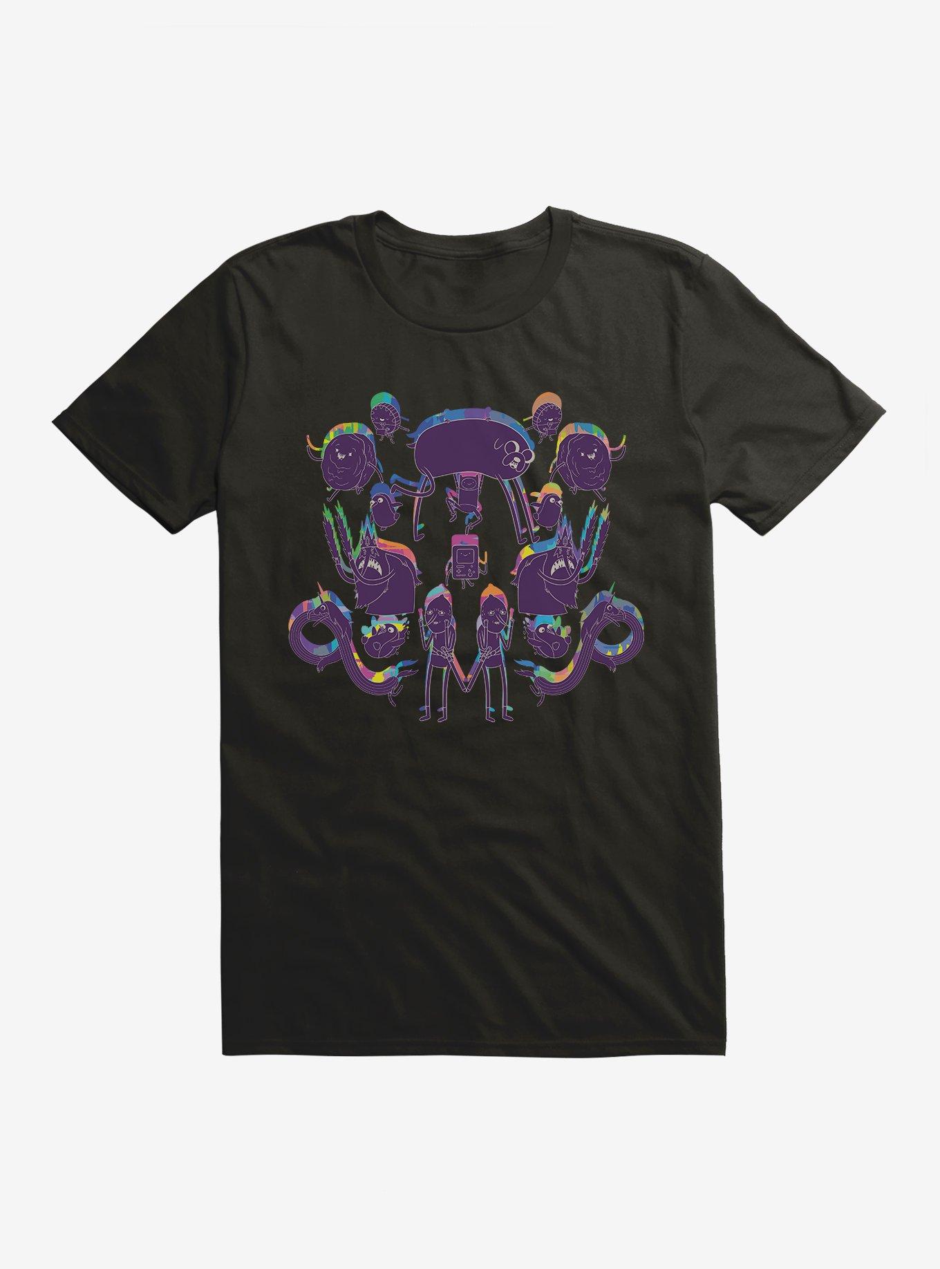 Adventure Time Acid Colorblock T-Shirt | Trending Graphic Tee For Fans