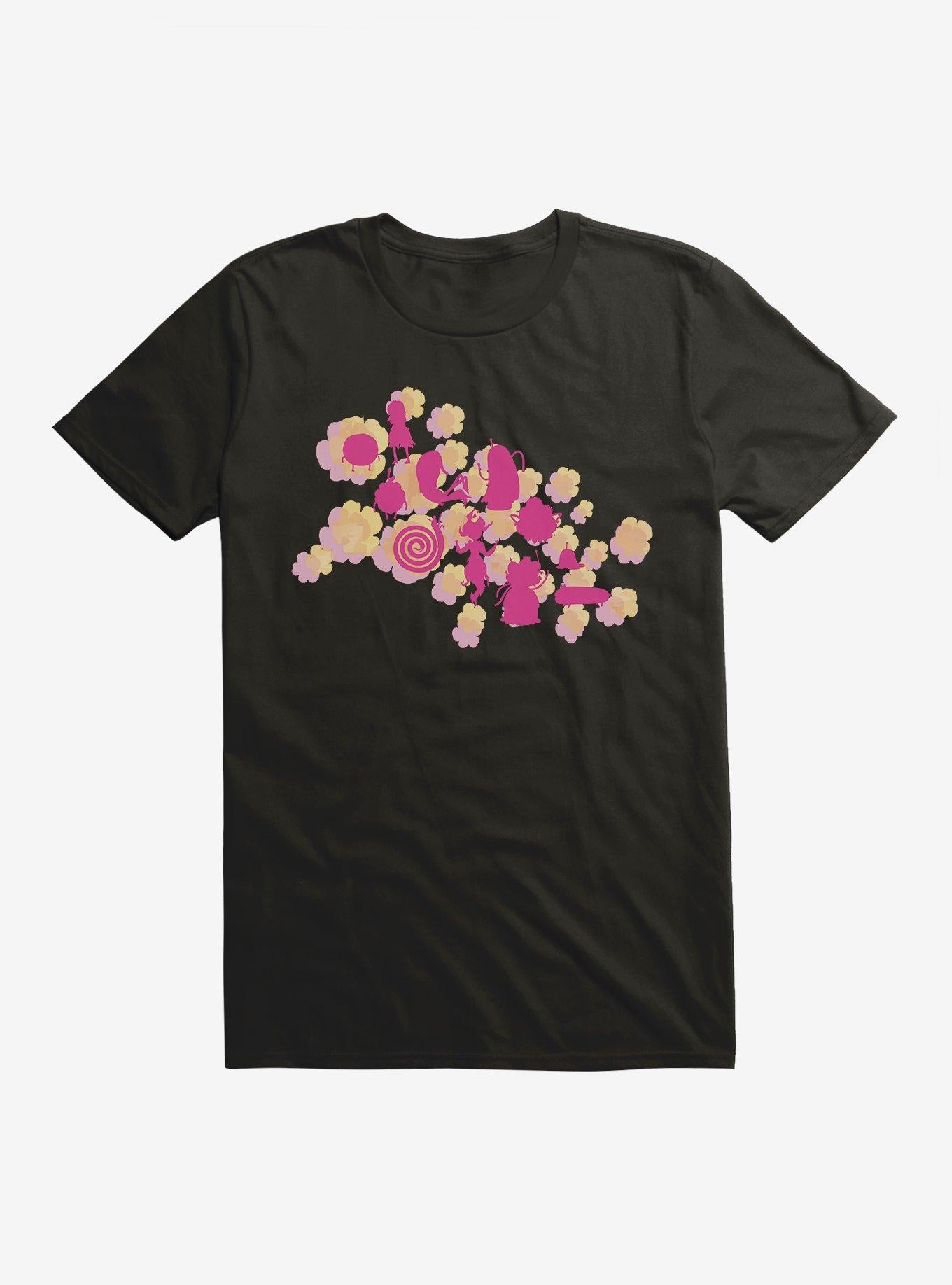 Adventure Time Silhouette Flowers T-Shirt | Trending Graphic Tee For Fans