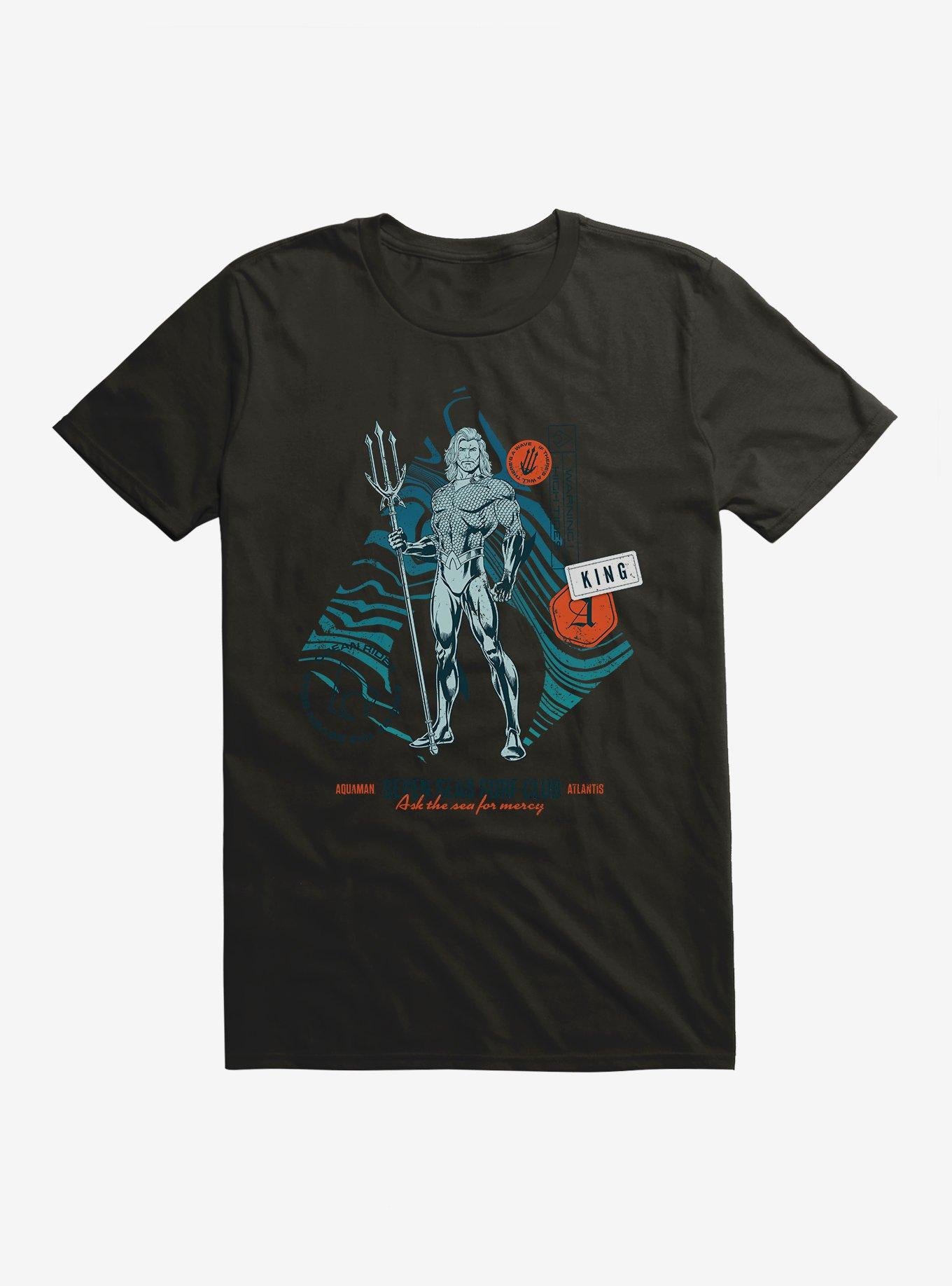 DC Comics Aquaman Classic Seven Seas Surf Club T-Shirt | Trending Graphic Tee For Fans