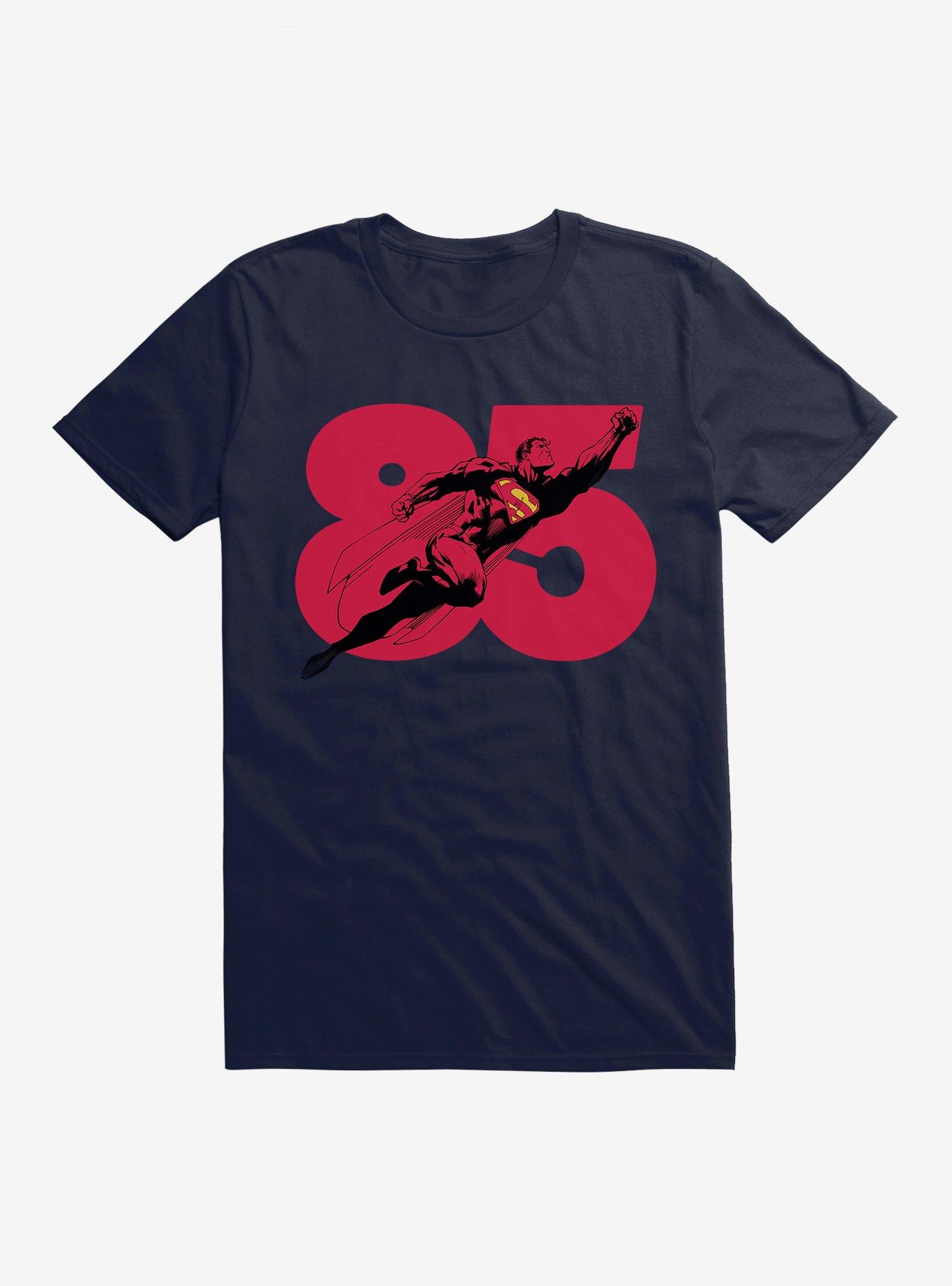 DC Comics Superman 85 Years Logo T-Shirt | Trending Graphic Tee For Fans