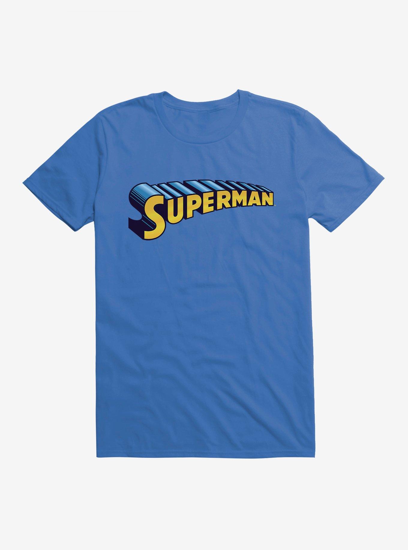 DC Comics Superman Blue 3D Logo T-Shirt | Trending Graphic Tee For Fans
