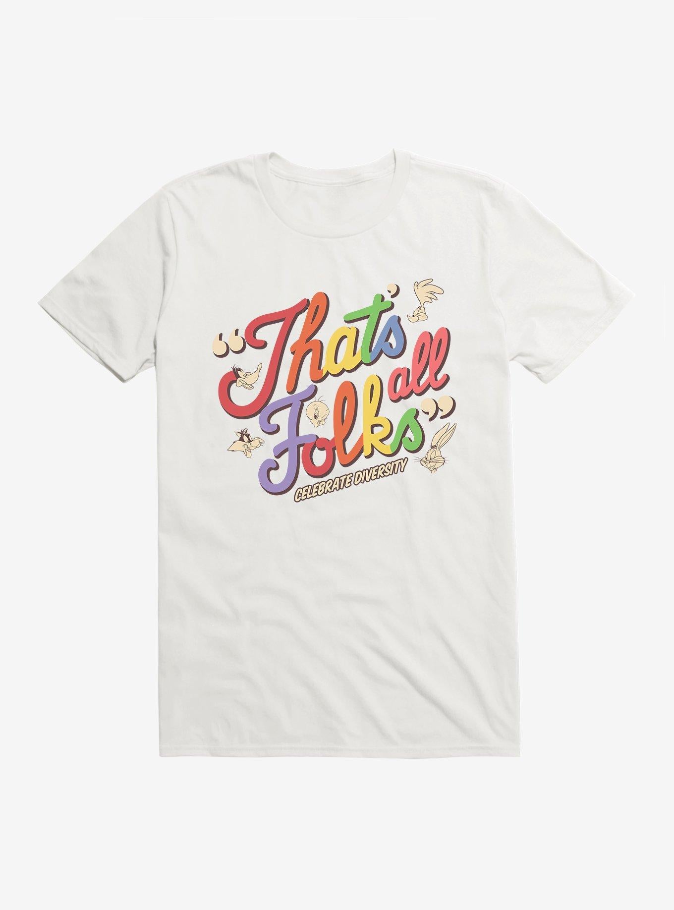 Looney Tunes Celebrate Diversity Folks Pride T-Shirt | Trending Graphic Tee For Fans
