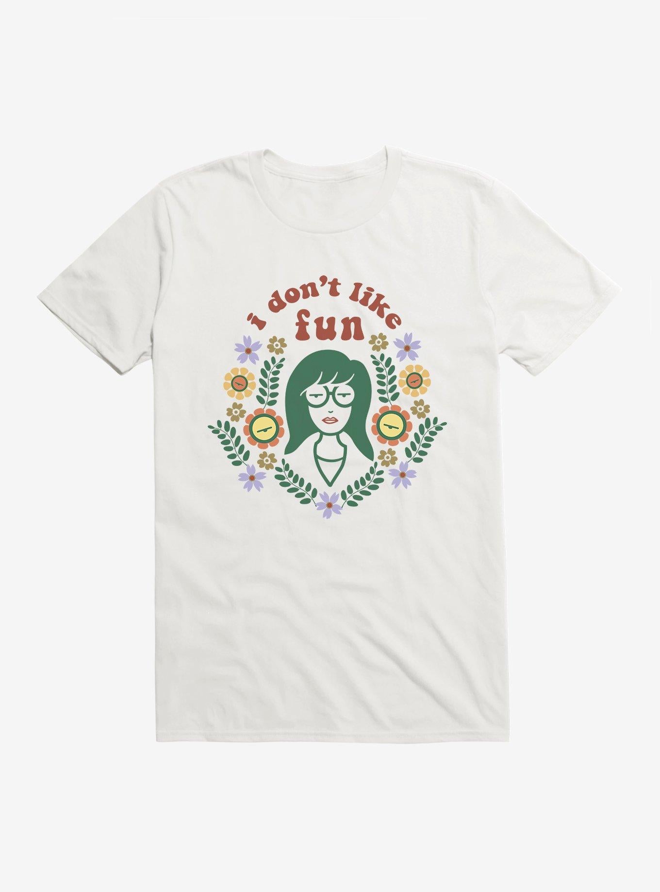 Daria I Don't Like Fun Floral T-Shirt | Trending Graphic Tee For Fans