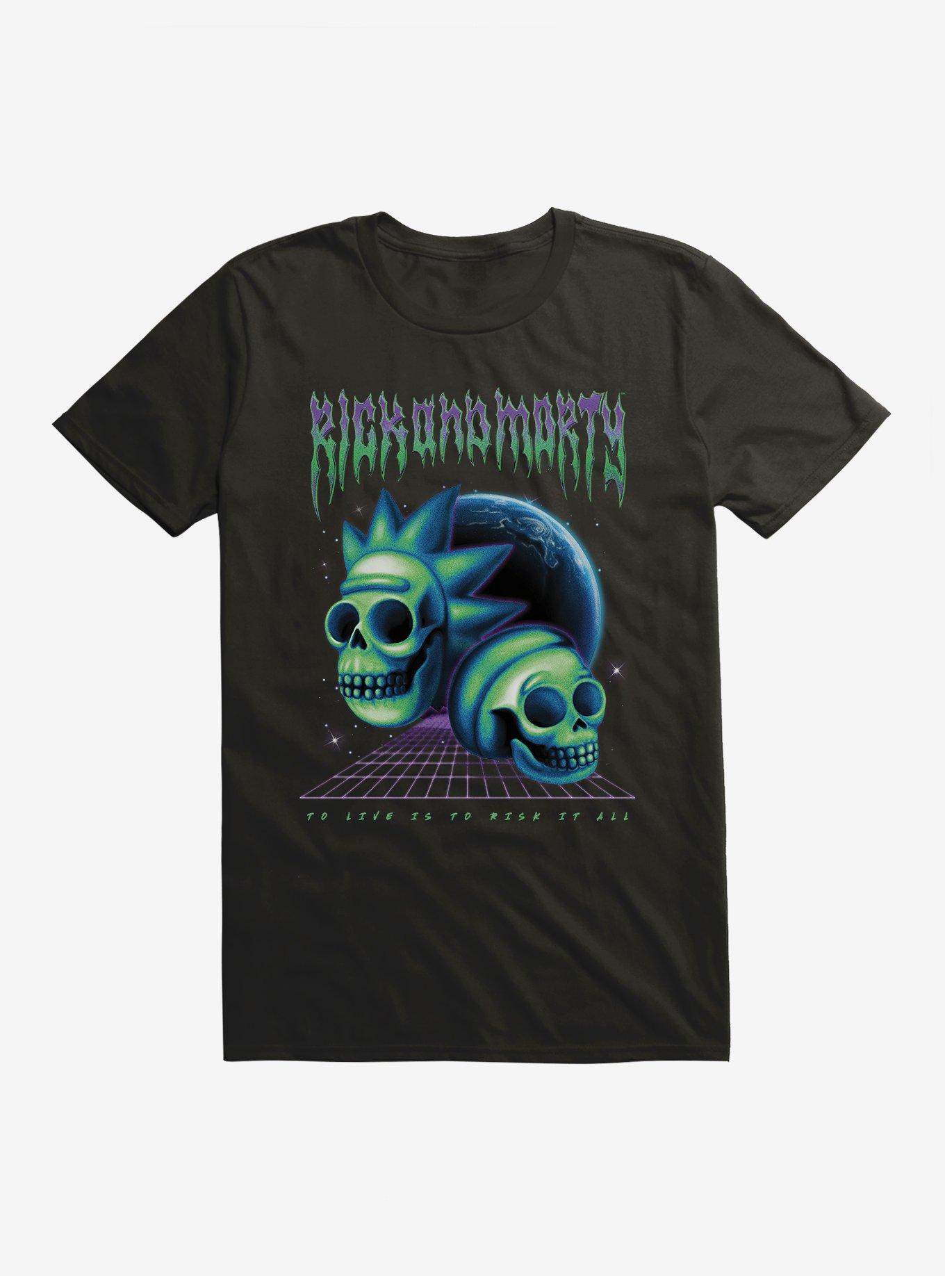 Rick And Morty Skulls Planet T-Shirt | Trending Graphic Tee For Fans