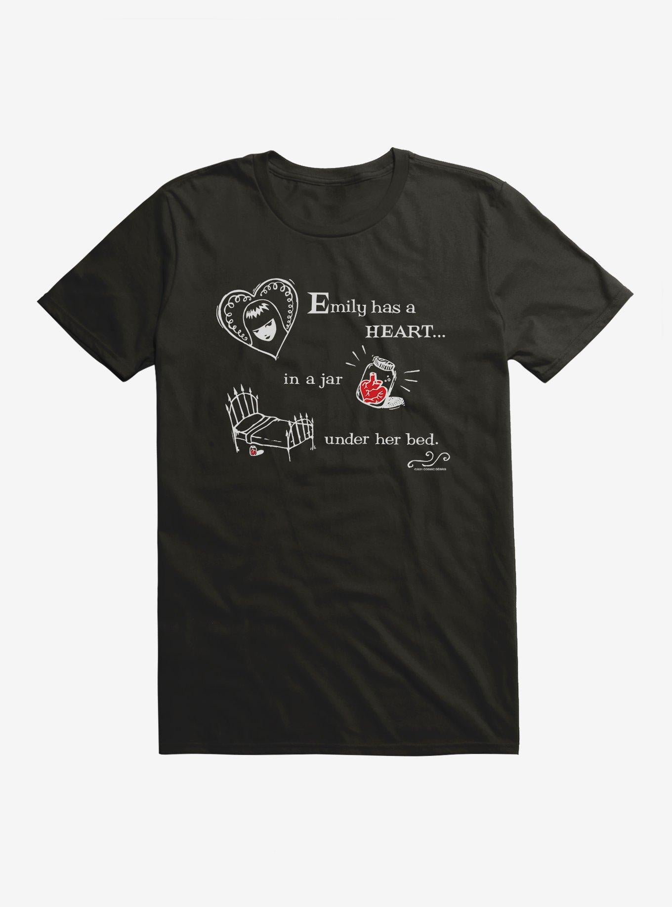 Emily The Strange Heart In A Jar T-Shirt | Trending Graphic Tee For Fans