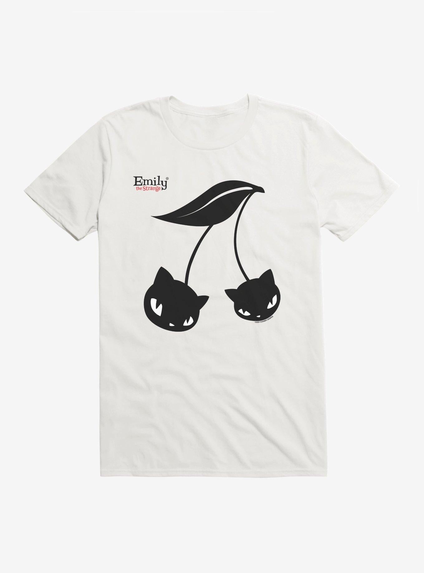 Emily The Strange Black Cherry Cats T-Shirt | Trending Graphic Tee For Fans