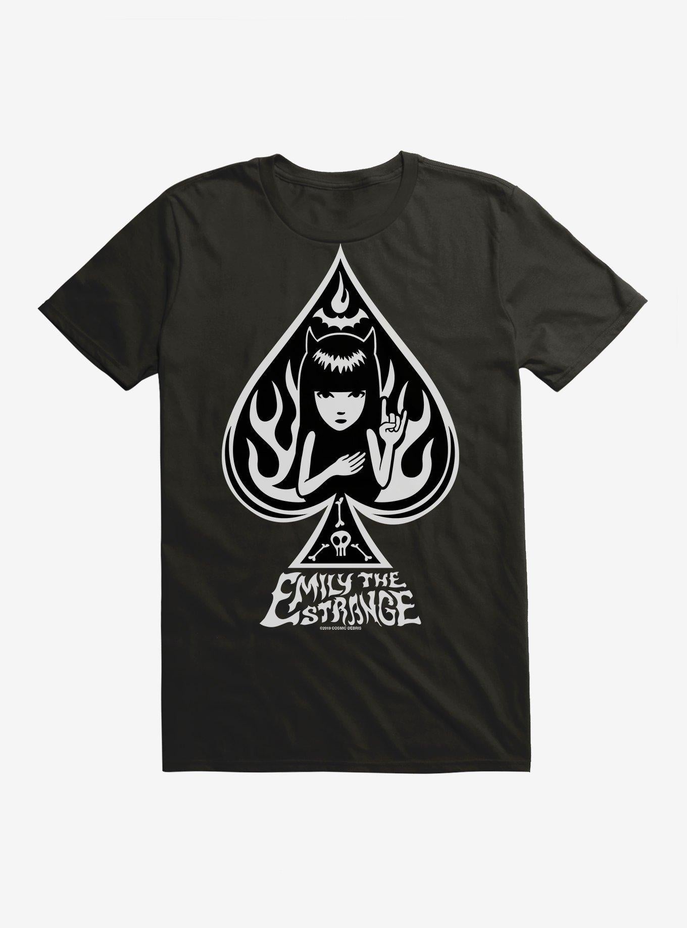 Emily The Strange Ace Of Spades Black T-Shirt | Trending Graphic Tee For Fans