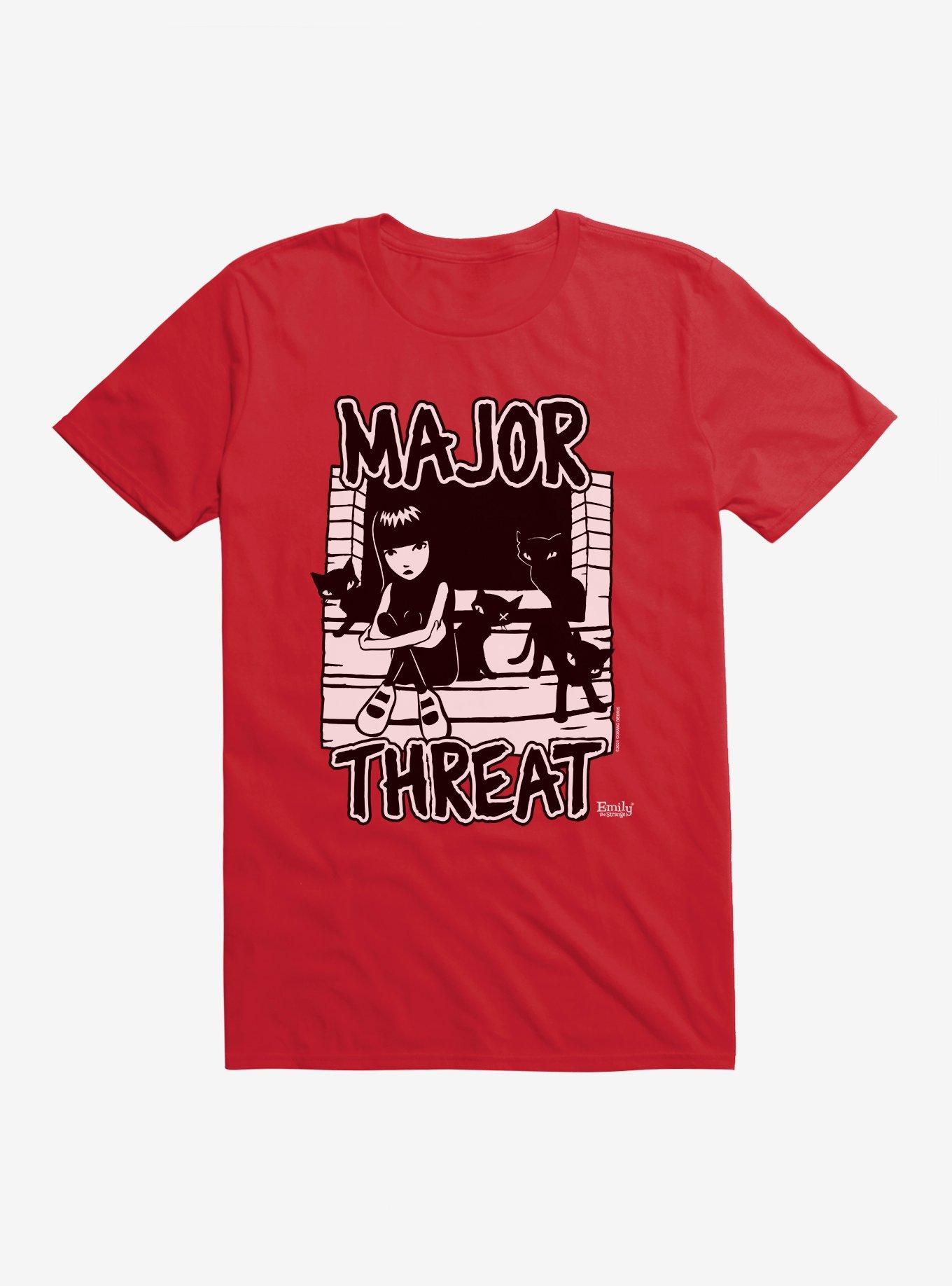 Emily The Strange Major Threat T-Shirt | Trending Graphic Tee For Fans