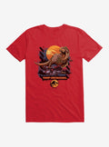 Jurassic World Camp Cretaceous T-Rex Crush Jeep T-Shirt | Trending Graphic Tee For Fans